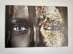 Black & Gold woman - Aluminium (180x120), Ophalen