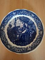 Delfts blauw Boch antiek wandbord 38,5cm+ ophangsysteem, Antiek en Kunst, Antiek | Wandborden en Tegels, Ophalen of Verzenden