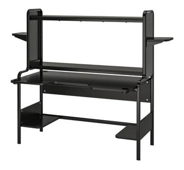 Gamebureau zwart ikea - afbeelding 2