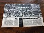 Voetbal artikel Ajax kampioen 1978 uit november 1976, Verzamelen, Sportartikelen en Voetbal, Ophalen of Verzenden, Gebruikt, Ajax
