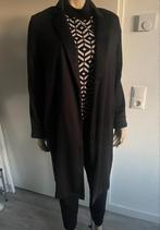 Jas Pieces zwart maat M (blouse jas, dun stof) losvallend, Maat 38/40 (M), Verzenden, Zwart, Gedragen
