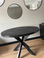 Ronde houten eettafel, Huis en Inrichting, Tafels | Eettafels, Ophalen, Rond, Zo goed als nieuw, 100 tot 150 cm