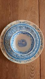 Set antiek servies blauw (nuzzelspul), Antiek en Kunst, Ophalen of Verzenden