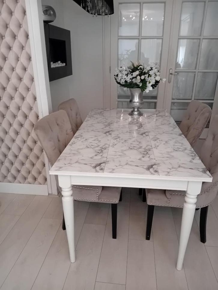 eettafel Ikea Rosentorp uitschuifbaar, Huis en Inrichting, Tafels | Eettafels, Gebruikt, 50 tot 100 cm, 150 tot 200 cm, Vier personen