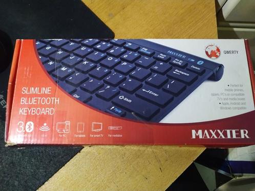 Bluetooth toetsenbord Maxxter, Computers en Software, Toetsenborden, Nieuw, Qwerty, Draadloos, Ophalen of Verzenden