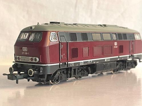 Trix International 2451 H0: Diesellok BR 217 018-1 van de DB, Hobby en Vrije tijd, Modeltreinen | H0, Gebruikt, Locomotief, Gelijkstroom