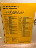 NS Dienstregeling bord, Verzamelen, Ophalen, Gebruikt, Trein, Overige typen