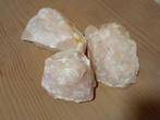 3 stukken rozenkwarts: 2 kg, Verzamelen, Mineralen en Fossielen, Ophalen of Verzenden, Mineraal
