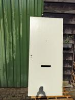 Witte voordeur met brievenbusuitsparing, Doe-het-zelf en Verbouw, Deuren en Horren, Ophalen, 80 tot 100 cm, 215 cm of meer, Nieuw