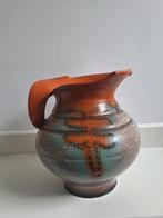 Vintage kan met veelkleurig mat glazuur, Ophalen of Verzenden