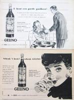 6 vintage advertenties Gelo Gelino drank 54-56 Vermouth, Ophalen of Verzenden, Zo goed als nieuw, Gebruiksvoorwerp