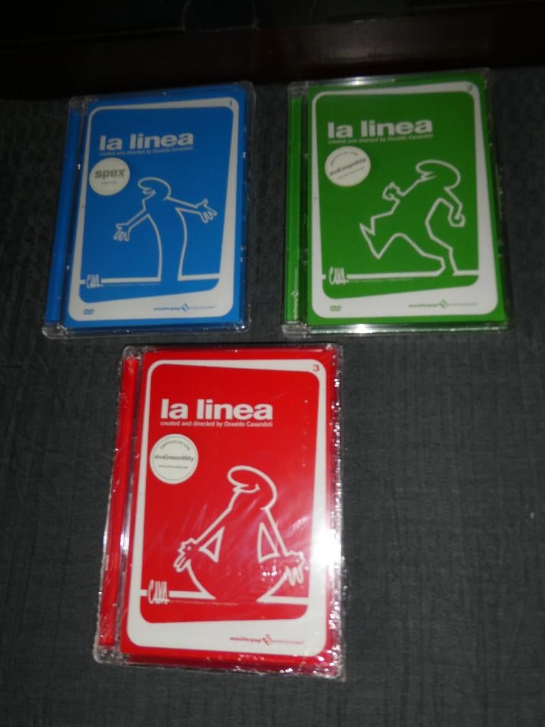 NIEUW: Dvd set La Linea serie 1 2 3 lijn mannetje, Europees, Tekenfilm, Alle leeftijden, Boxset