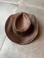 Leren stetson hoed, Dieren en Toebehoren, Paardrijkleding, Gebruikt, Ophalen of Verzenden, Western, Dames