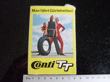 sticker Continental Conti TT man fahrt Gurtelreifen! beschikbaar voor biedingen