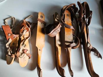 3 Paar antieke houten doorloper – incl. 1 paar v Nooitgedagt beschikbaar voor biedingen