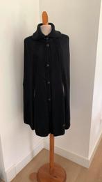 Zwarte “ wollen” cape/poncho van Thomas Burberry, mt S, Kleding | Dames, Verzenden, Zwart, Zo goed als nieuw, Maat 36 (S)