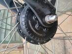 Voorwiel met motor , accu , bagagerek met accuslede, Ophalen, Gebruikt