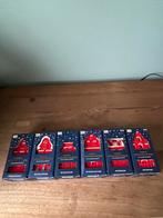 Hollandse huisjes met theelicht nieuwe in de doos, Overige materialen, Nieuw, Ophalen of Verzenden, Rood