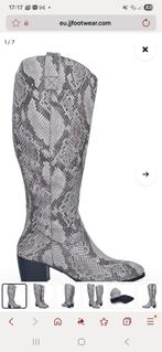 Zgan Jilsen Nina hoge leren laarzen, maat 40, wijde schacht, Verzenden, Zo goed als nieuw, Zwart, Hoge laarzen