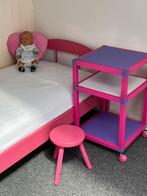 Junioren bed, Ophalen of Verzenden, Gebruikt, Roze, Meisje