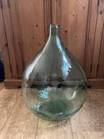 Grote glazen gist fles 34 liter 59 cm hoog, Ophalen, 50 tot 75 cm, Groen, Glas