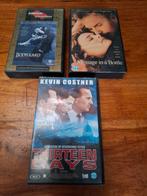 3 Vhs films van Kevin Costner,o.a.Bodygard, Alle leeftijden, Ophalen of Verzenden, Gebruikt, Drama