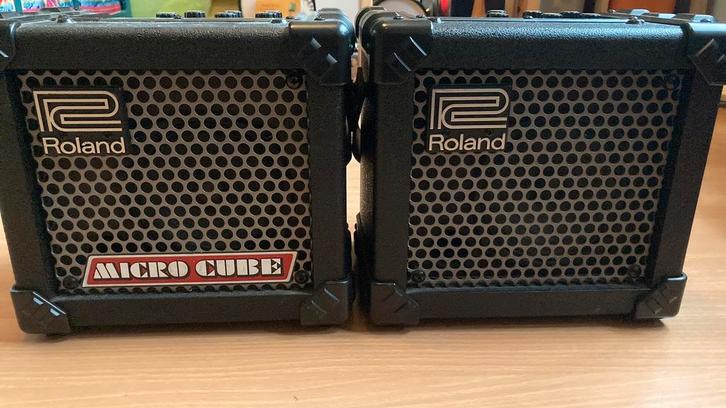 2 Roland micro cubes, Muziek en Instrumenten, Versterkers | Bas en Gitaar, Gebruikt, Gitaar, Minder dan 50 watt, Ophalen of Verzenden