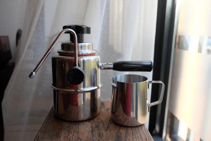 Bellman 50SS melkopschuimer + melkkan, Witgoed en Apparatuur, Melkopschuimers, Ophalen of Verzenden