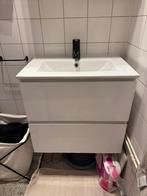 Wasmeubel met zwarte kraan, Ophalen, Gebruikt, 50 tot 100 cm, Minder dan 100 cm