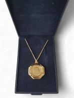 Vergulde 1 cent Juliana-hanger met ketting, Postzegels en Munten, Munten | Nederland, Ophalen of Verzenden, Koningin Juliana, 1 cent