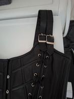 Zware kwaliteit echt leer corset, Corset, Ophalen of Verzenden, Zwart, Body of Korset