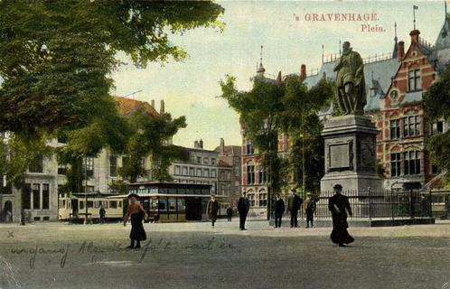 s Gravenhage. Plein. - 1915 gelopen, Verzamelen, Ansichtkaarten | Nederland, Gelopen, Zuid-Holland, Voor 1920, Ophalen of Verzenden