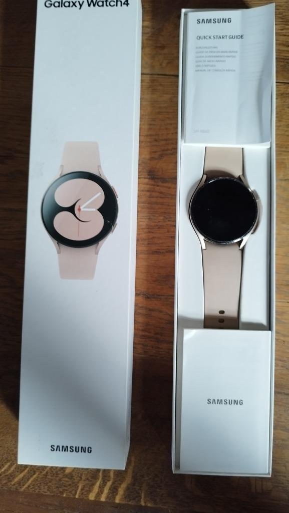 Samsung Galaxy Smart Watch 4, Sieraden, Tassen en Uiterlijk, Smartwatches, Gebruikt, Android, Roze, Afstand, Calorieverbanding