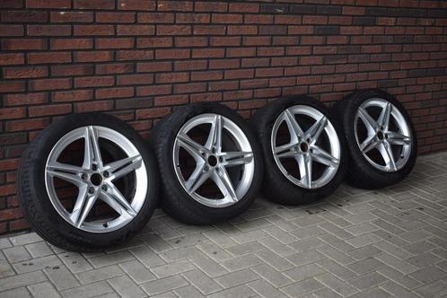 Set originele 18" Audi A4 S-line velgen + banden, Auto-onderdelen, Banden en Velgen, Banden en Velgen, Zomerbanden, 18 inch, 245 mm