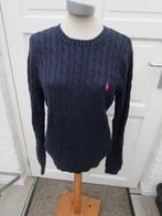 Ralph Lauren kabeltrui (echte) maat L, Ophalen, Blauw, Maat 42/44 (L), Zo goed als nieuw