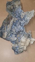 Groot Mineralenstuk Azuriet, Calciet, Semseyiet, Pyriet, Ophalen