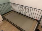 Zwart Ikea meldal bed 200x90 met auping bedbodem, Huis en Inrichting, 90 cm, Gebruikt, Ophalen of Verzenden, Eenpersoons