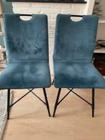 4 MX Sofa Stoelen - Mooie Petrol Kleur, Ophalen, Gebruikt, Blauw, Vier
