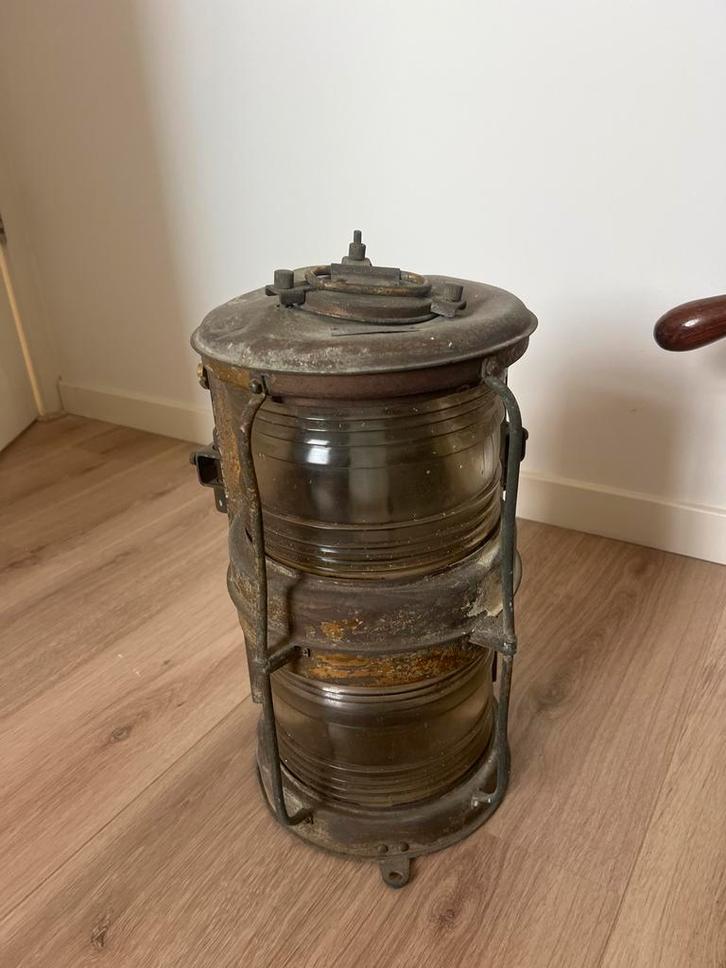 Antieke Scheepslantaarn, Antiek en Kunst, Antiek | Lampen, Ophalen