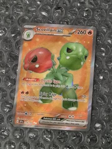 Full Art Scovillain ex 216/191 Surging Sparks Ultra Rare Pok beschikbaar voor biedingen