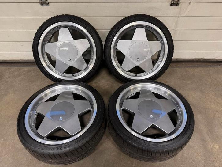 Borbet A 4x100 Nieuw! 205-40-17 MICHELIN, Auto-onderdelen, Banden en Velgen, Banden en Velgen, Zomerbanden, 17 inch, 205 mm, Personenwagen