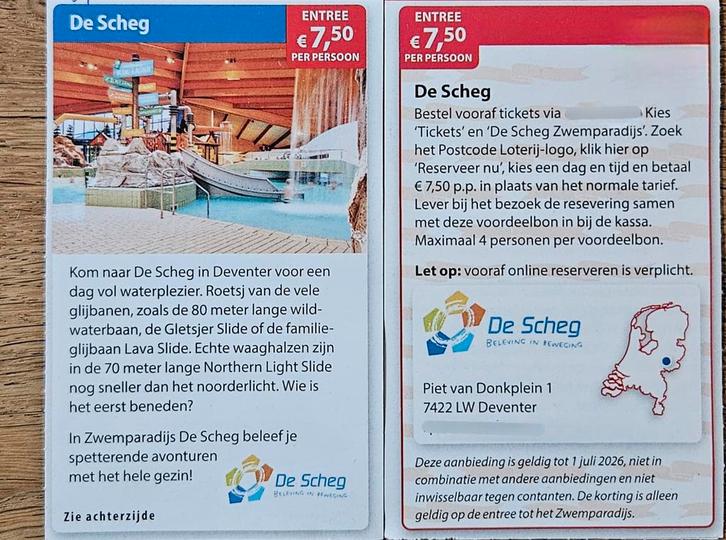 De Sheg, Deventer. Entree € 7,50 p.p.max 4 personen, Tickets en Kaartjes, Kortingen en Cadeaubonnen, Drie personen of meer, Kortingsbon