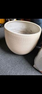 Grote bloempot, Tuin en Terras, Bloempotten, Gebruikt, Rond, Binnen, Minder dan 40 cm