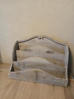 Mooie houten kranten/tijdschriftenbak H26xB36xD17cm, Ophalen of Verzenden, Zo goed als nieuw