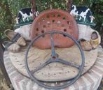 Oud tractor zadel & stuur trekker stuur & zadel ijzer, Ophalen of Verzenden