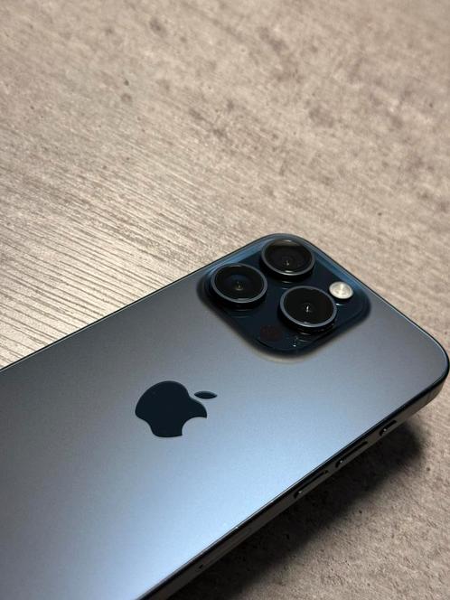  Apple iphone 15 Pro Blauw Titanuim 256GB, Telecommunicatie, Mobiele telefoons | Apple iPhone, Zo goed als nieuw, 256 GB, Zonder abonnement