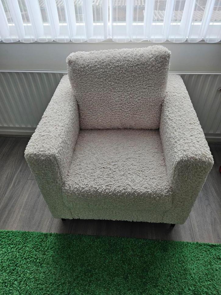 Witte Teddy Fauteuil - Heerlijk Comfort!, Huis en Inrichting, Fauteuils, Ophalen of Verzenden