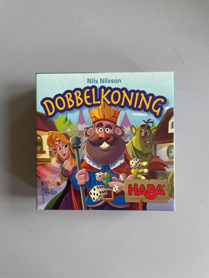Dobbelkoning (HABA, ongespeeld), Hobby en Vrije tijd, Gezelschapsspellen | Bordspellen, Nieuw, Een of twee spelers, Drie of vier spelers