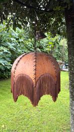 Vintage hanglamp ‘70, Huis en Inrichting, Lampen | Lampenkappen, Ophalen of Verzenden, Gebruikt, Bruin, Rond