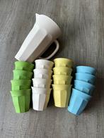 Kan en Bekers Set, Huis en Inrichting, Keuken | Servies, Ophalen, Zo goed als nieuw, Effen, Overige materialen